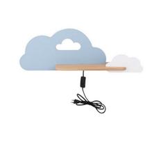 LED vaikiška sieninė lempa su lentyna CLOUD LED/5W/230V mėlyna/balta
