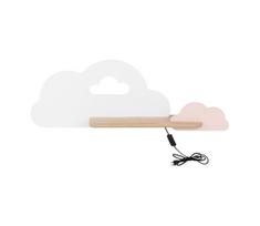 LED vaikiška sieninė lempa su lentyna CLOUD LED/5W/230V balta/rausva