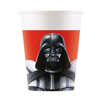 Puodeliai popieriniai „ Star Wars Galaxy“ žvaigždžių karai tema (8vnt/200ml)