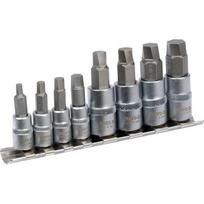 Užlūžusių varžtų išsukėjų rinkinys 8vnt. (stambus sriegis) 1/4", 3/8" HEX