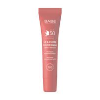 BABÉ apsauginis lūpų ir skruostų balzamas SPF50, PINK, 20ml