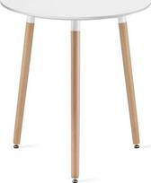 Leobert Stalas KAMI apvalus MDF stalviršis, baltas, Ø 60 cm, 74 cm