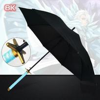 Bleach Kurosaki Ichigo Katana Umbrellas Creative Anime Long Handle Parasol Aizen Sousuke Samurai Sword Parasol Katana Umbrella