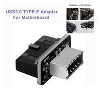 90 laipsnių USB Type-e adapteris priekiniam korpuso skydeliui su Type-c jungtimi PC pagrindinei plokštei