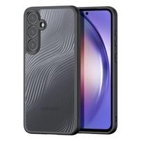Samsung Galaxy A55 5G telefono dėklas Dux Ducis Aimo, skaidrus su juodu rėmeliu