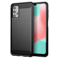 Samsung Galaxy A32 5G telefono dėklas Carbon Case, juodas