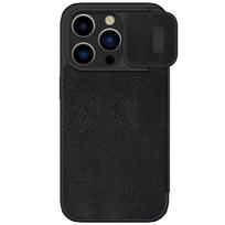 iPhone 15 Pro Max telefono dėklas - knygutė Nillkin, juodas