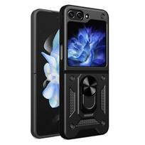Juodas dėklas Hybrid Armor Camshield telefonui SAMSUNG GALAXY Z FLIP 5 5G
