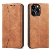 Rudas dėklas-knygutė Magnet Fancy Case telefonui APPLE IPHONE 13 PRO MAX