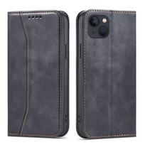 Juodas dėklas-knygutė Magnet Fancy Case telefonui APPLE IPHONE 13 MINI