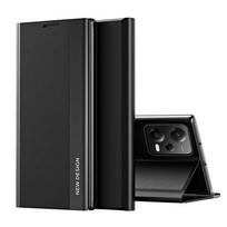 Xiaomi Redmi Note 12 5G / Poco X5 5G telefono dėklas - knygutė, juodas