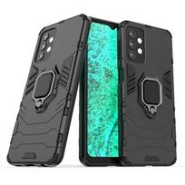 Samsung Galaxy A32 5G telefono dėklas Ring Armor, juodas
