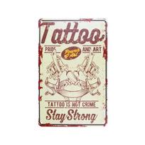 Dekoratyvinė lentelė kirpykloms ir tatuiruočių salonams TA109