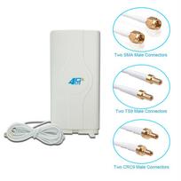 3g 4g lte antena mobilioji antena 700~2700mhz 30dbi sma crc9 ts9 tėvinis jungtis stiprintuvas mimo plokštinė antena + 2 metrai