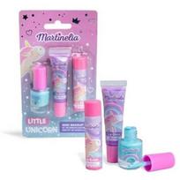 Makiažo rinkinys vaikams Martinelia Little Unicorn Mini Makeup: nagų lakas + blizgesys + balzamas
