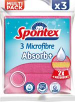 Mikropluošto šluostės su porolonu SPONTEX MULTIPACK, 3 vnt.