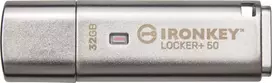 „Kingston IronKey Locker+ 50“ 32GB USB 3.2 Gen 1 atmintinė su šifravimu
