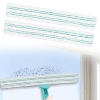 Easily Attach and Detach 2pcs Microfiber Replacement Cloths for Window Cleaner