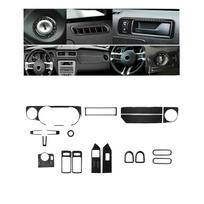 21 anglies pluošto dalis pilnam interjero apdailos komplektui, skirtam Ford Mustang 2009-2013 gray