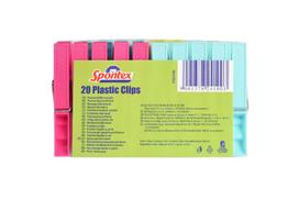 Plastikiniai skalbinių segtukai SPONTEX, 20 vnt.