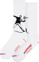 Kojinės Banksy Graffiti - Flower Bomber, 36-40 dydis