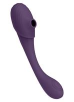 Vive Mirai Double Ended Pulse Wave & Air Wave Bendable Vibrator Purple