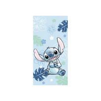 Mėlynos spalvos iš medvilnės vaikiškas rankšluostis 70x140 cm Lilo and Stitch "Ohana Blue" – Jerry Fabrics
