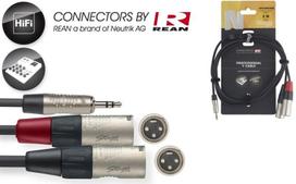 Stagg NYC2/MPS2XMR, Aux 3.5 mm/XLR, 2 m