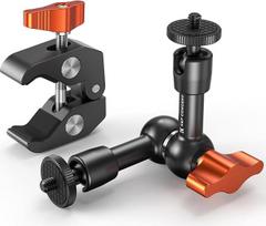 "K&F Concept" 6 colių "Magic Arm" su "Super Clamp", kameros laikiklis, skirtas narvelio monitoriaus LED šviesos veiksmo kamerai, 2 kg apkrova