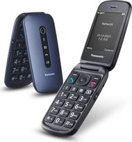 "Panasonic" KX-TU550EXC 4G Essentials korpusinis mobilusis telefonas senjorams, 1,2 MP kamera, senjorų telefonas su dideliu 2,8 colių ekranu, 300 valandų budėjimo laikas, mėlynos spalvos