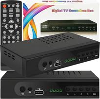 "Retoo" DVB-T2 imtuvas su HDMI Full HD 1080p, skaitmeninis imtuvas su H.265 HEVC, kabelinis imtuvas su USB, medijos grotuvas su PVR, SCART, antžeminis dekoderis, nuotolinio valdymo pultas, juodas