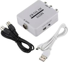 balikha RCA/Kompozitinis A/V į RF/Koaksialinį/Koaksialinį keitiklį RF moduliatorius AV 2 koaksialinis adapteris
