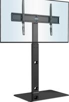 BONTEC TV Ständer Standfuß Fernsehstand für 30-70 Zoll Flach & Curved Fernseher bis zu 40 kg, Schwenkbar & Höhenverstellbar, TV Bodenständer Hoher, Max. VESA 600 x 400 mm
