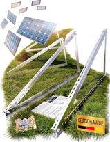 Lichtblicker - 4 x balkono elektrinės laikikliai 118 cm Tvirtas 3 mm aliuminio profilis su aukštos kokybės nerūdijančio plieno varžtais Saulės modulių montavimas Saulės kolektorių PV modulių laikiklis Saulės modulis 0% PVM