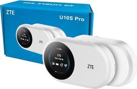 ZTE U10S Pro Wi-Fi 6GHz Wi-Fi 4 maršrutizatorius, 4G+ LTE, 32 įrenginiai, 10 valandų baterija, pasaulinis, 2,4 GHz, 5 GHz, baltas