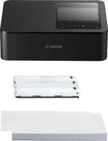 "Canon SELPHY CP1500" mobilusis nuotraukų spausdintuvas su popieriaus rinkiniu, juodas, belaidis "Bluetooth" spausdintuvas su priedais, kompaktiškas ir lengvas, 54 lapai 4 x 6 atvirukų formato popieriaus