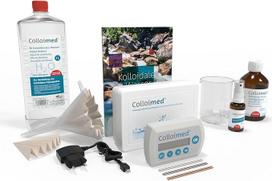 "Colloimed CM2000 XXL" automatinis koloidų generatoriaus rinkinys - gaminti koloidinį vandenį - rinkinys: Generatorius + sidabro/vario/cinko elektrodai + vanduo + knyga ir t. t. (CM2000XXL)