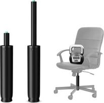 "Mastery Mart" dujinis biuro kėdžių keltuvas, ilgis 270 mm - 390 mm, dujinės spyruoklės, dujų slėgio slopintuvas, maksimali apkrova 450 kg, biuro kėdžių atsarginės dalys, TÜV, 4 klasė, universalus pritaikymas (juodas, netinka 1KEA)