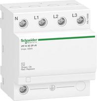 "Schneider" A9L15688 SPDs IPF 40 40 KA 3P N viršįtampių ribotuvas, 340 V, baltas