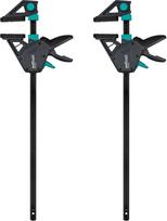 "wolfcraft 2 Pro Max" 8662060 Vienarankiai spaustuvai 250 kg prispaudimo jėga, atitinkanti aukščiausius profesionalų reikalavimus Didelė prispaudimo jėga 450 mm spindulys Pagaminta Europoje