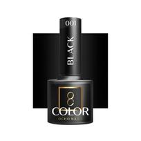 OCHO NAILS hibridinis nagų lakas BLACK 002, 5 g