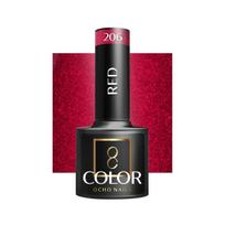 OCHO NAILS hibridinis nagų lakas RED 206, 5 g