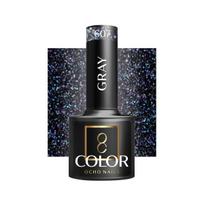 OCHO NAILS hibridinis nagų lakas GRAY 607, 5 g