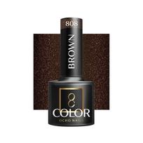 OCHO NAILS hibridinis nagų lakas BROWN 808, 5 g