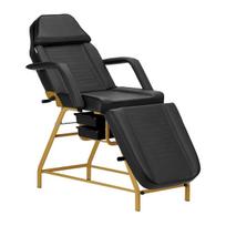 Kosmetologinis gultas mechaninis 557G su stalčiais, juodas