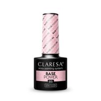 CLARESA gelinio nagų lako bazė BASE POWER 05, 5 g