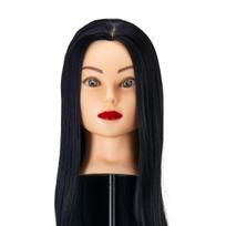GABBIANO WZ2 kirpėjų mokymo galva sintetiniais plaukais, spalva 1#, 55 cm (24")