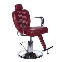 Barberio kėdė hidraulinė OLAF BH-3273, vyšninės spalvos