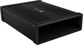 ICY BOX IB-525-U3 išorinis korpusas "Blu-ray" ir DVD įrenginiams USB 3.0 aliuminis, juodas, 5,25 colio