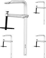QWORK® 4 vnt. sraigtiniai spaustuvai Sunkusis F spaustukas 300 mm x 120 mm projekcijos gylis Medienos apdirbimo įrankiai